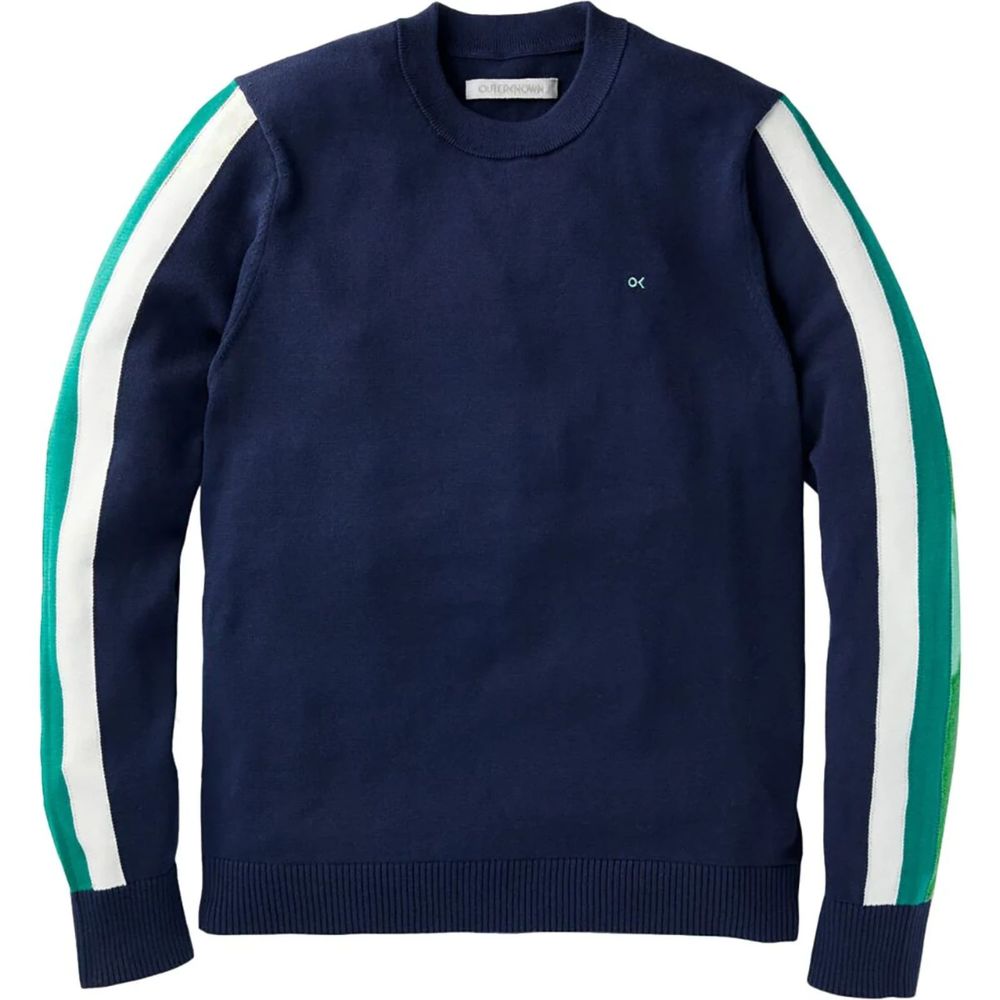 Men's Outerknown Nostalgic Sweater Dark Navy Large L EUC MSRP $178